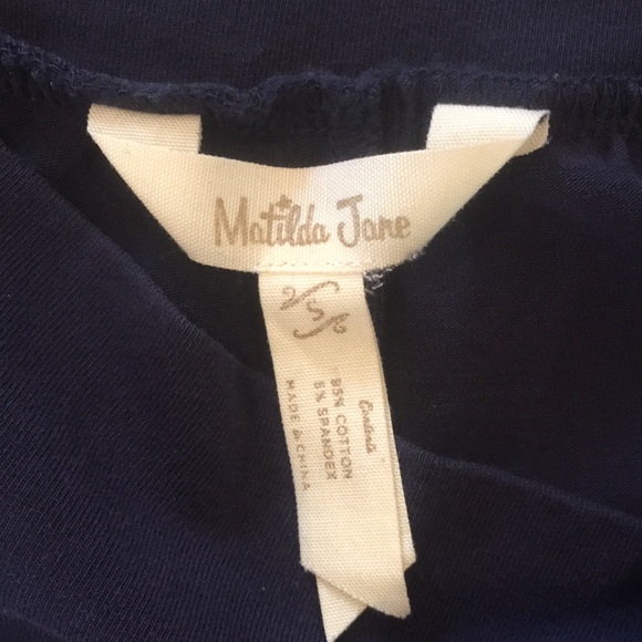 Matilda Jane Sophia Big Ruffle Navy Pants size Small - Picture 7 of 7